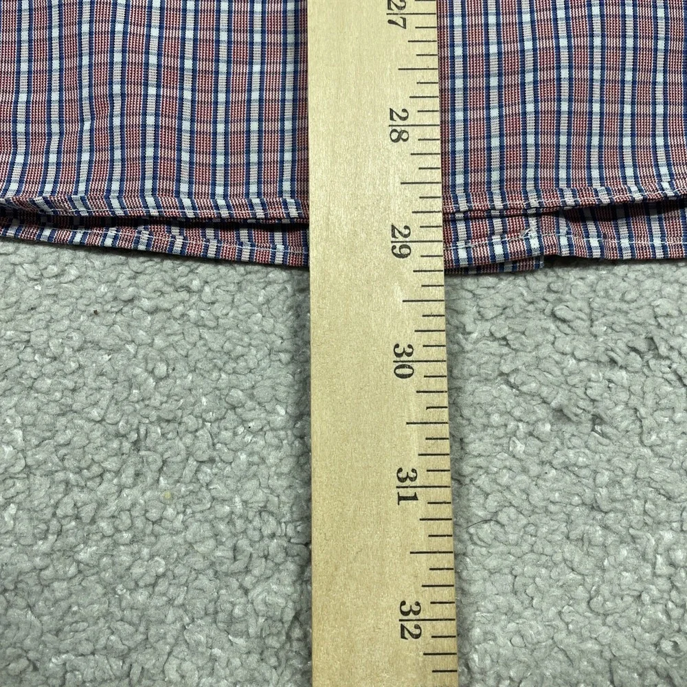 Untuckit Dress Shirt Mens Extra Large Slim Fit Wrinkle Free Cotton‎ Plaid